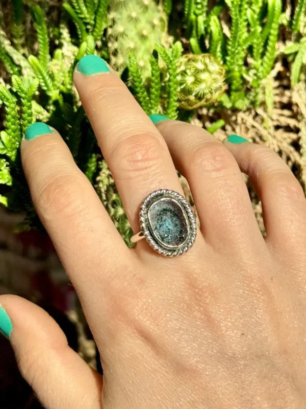 Anillo Cianita Musgo N°15