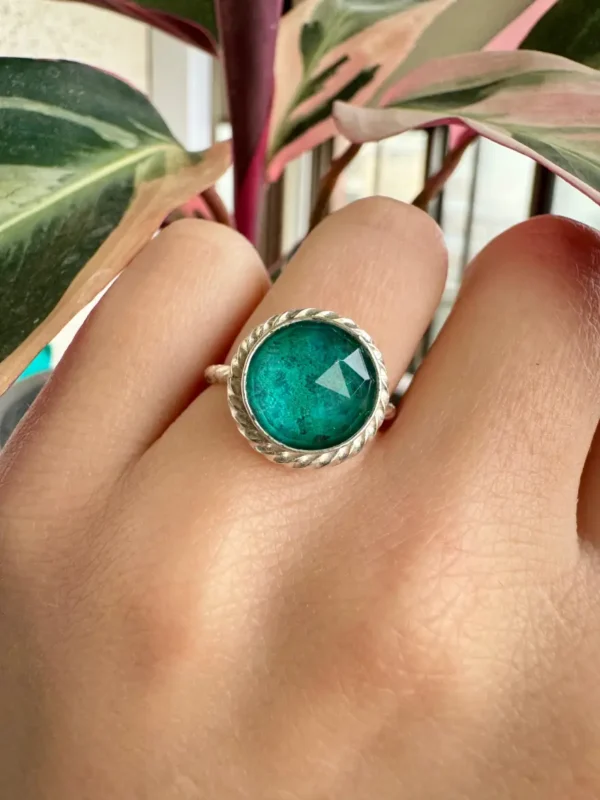 Anillo Crisocola Griego N° 11