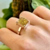 Anillo Cuarzo Turmalinado N° 19