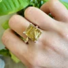Anillo Cuarzo Turmalinado N° 19
