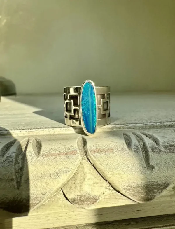 Anillo Ópalo Australiano N° 11.5