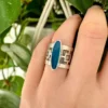 Anillo Ópalo Australiano N° 11.5