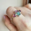 Anillo Turmalina Bicolor N° 15