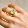 Anillo Cuarzo Turmalinado N° 15