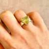 Anillo Cuarzo Turmalinado N° 15