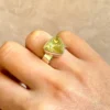 Anillo Cuarzo Turmalinado N° 15