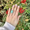 Anillo Turquesa Tibetana N° 11