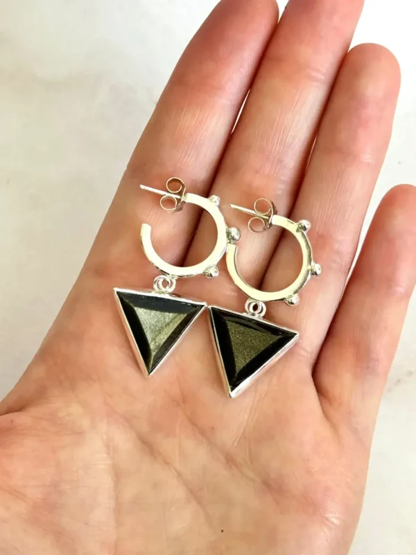 Aros Glam Obsidianas