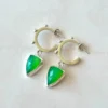 Aros Glam Crisoprasas