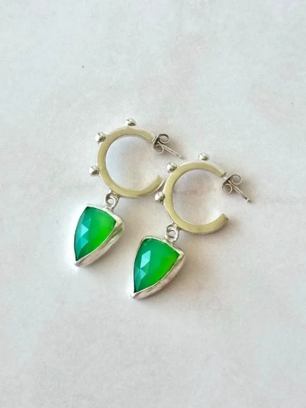 Aros Glam Crisoprasas