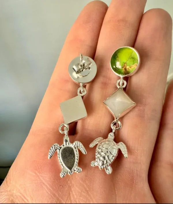 Aros de Tortugas Turquesas Copper