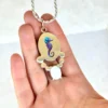 Colgante Amatista y Turquesa Mojave Purpura