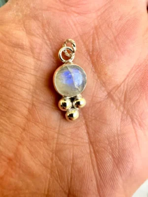 Colgante Corazón Piedra Luna