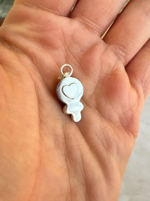 Colgante Corazón Piedra Luna