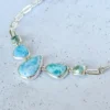 Collar Larimar y Agua Marina