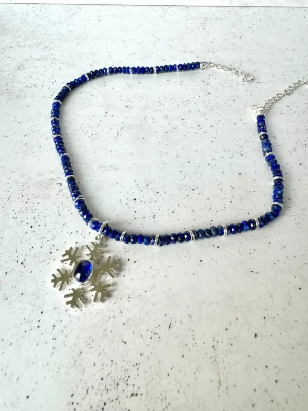Collar Zafiro y Lapislázuli