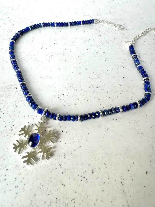 Collar Zafiro y Lapislázuli