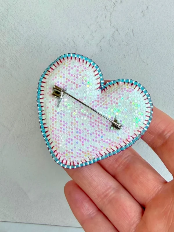 Corazón Bugambilia (Prendedor)