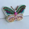 mariposa-bordada-pedreria-prendedor-verde-3 Mariposa Rocío (Prendedor)