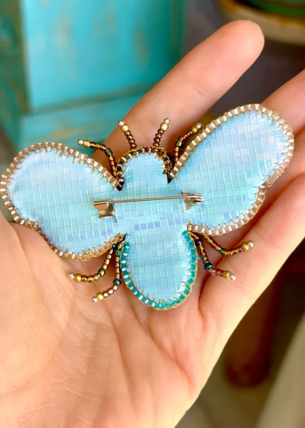 prendedor-abejita-mostacilla-pedreria-2 Prendedor Abeja
