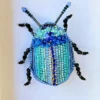 Prendedor Escarabajo Azul